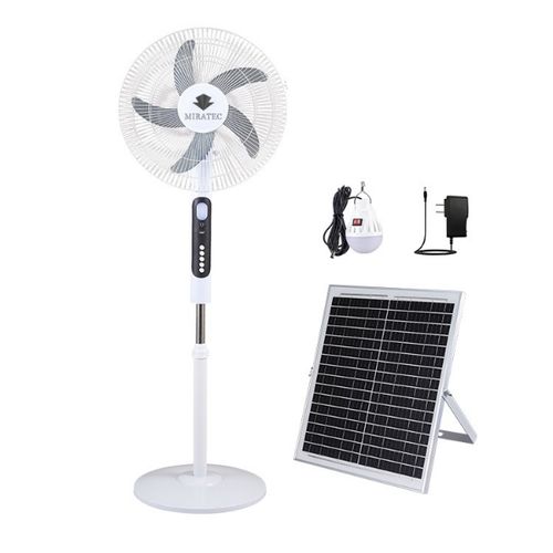 15W Rechargeable Solar Fan - Essential & Compact Cooling