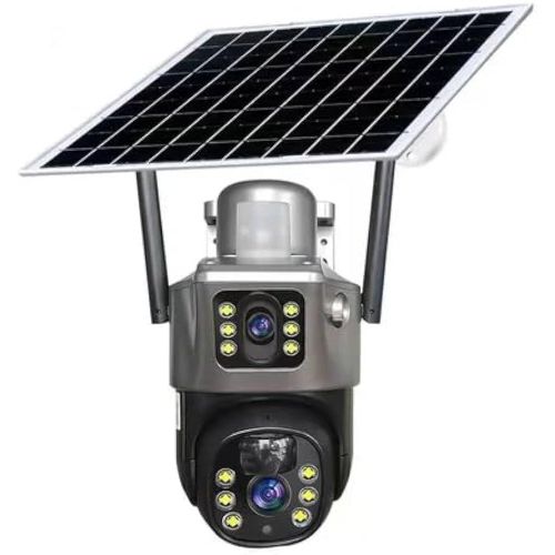 OZ Digital 4K Solar Dual-Lens Camera - Crystal-Clear Security